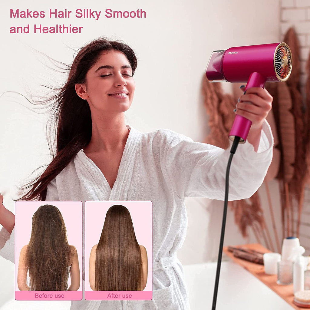 HydraCare Ionic Hair Dryer – 1800W with Magnetic Nozzle