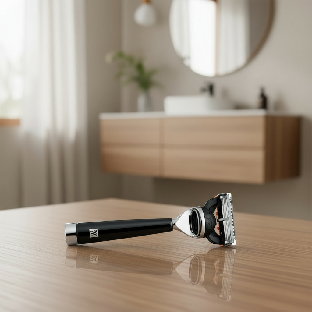 Deluxe Shaving Essentials – Razor & Brush with Stand