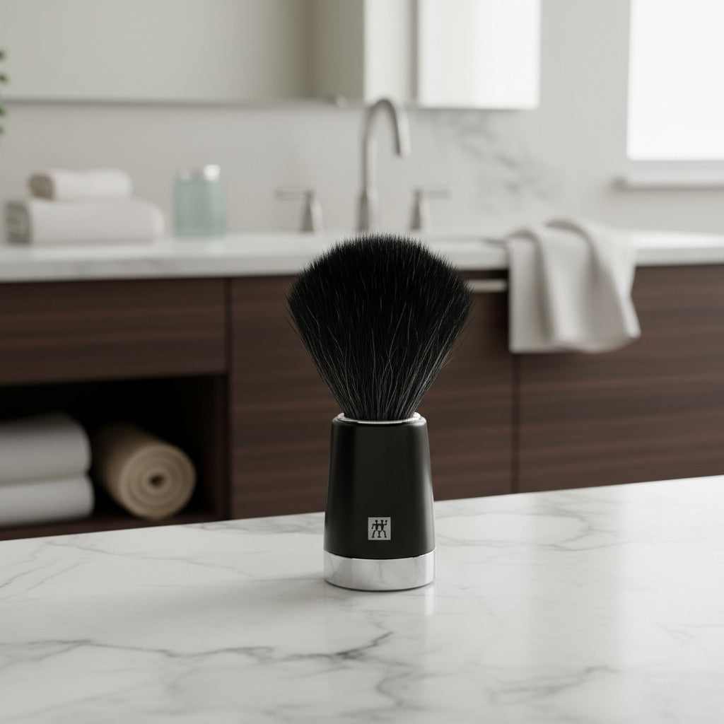 Deluxe Shaving Essentials – Razor & Brush with Stand