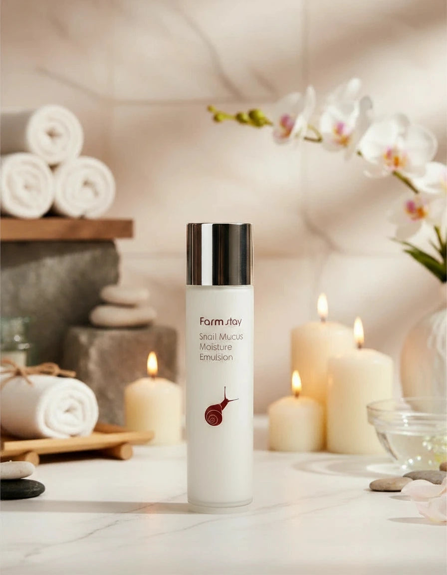 Coffret de soins hydratants pour la peau à la bave d'escargot Farm Stay (4 pièces)