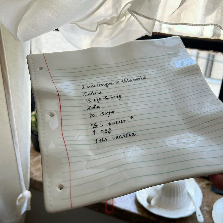 Stationery Aesthetic Ceramic Mug & Serving Plate