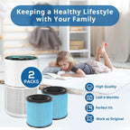 AIRTOK AP0601 H13 HEPA Filters (2-Pack)