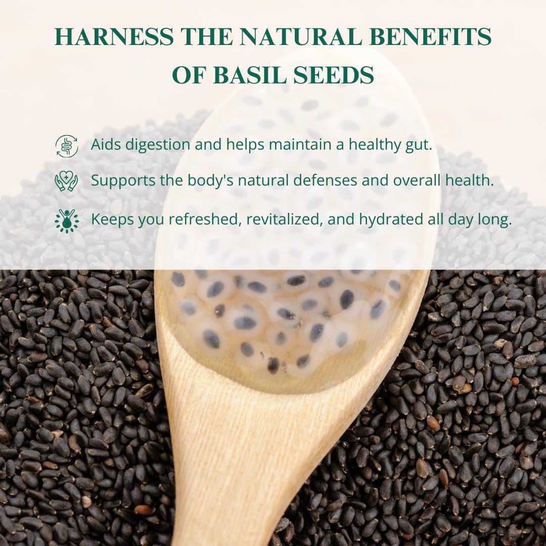 Nutriwish Basil Seeds 250g | Sabja Seeds