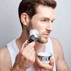 Deluxe Shaving Essentials – Razor & Brush with Stand