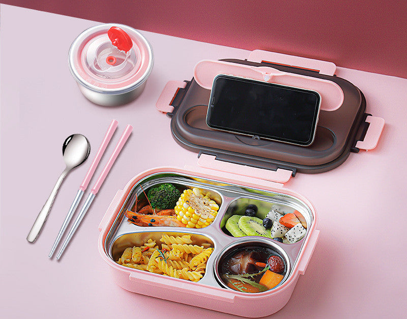 304 Stainless Steel Insulated Lunch Box with Soup Cup