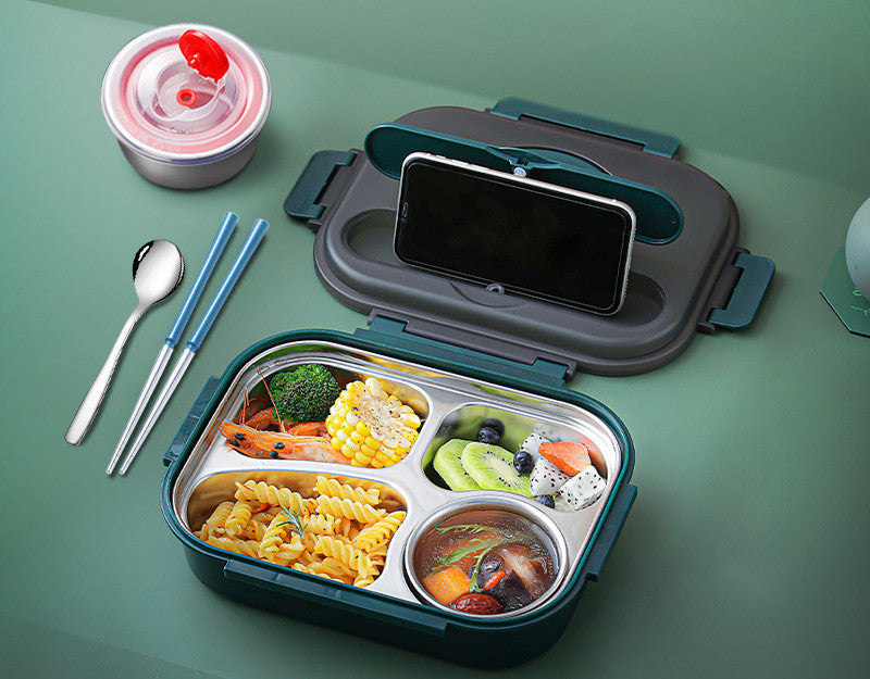 304 Stainless Steel Insulated Lunch Box with Soup Cup