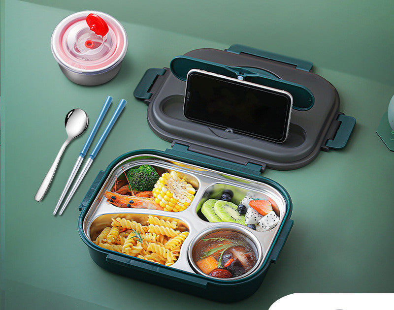 304 Stainless Steel Insulated Lunch Box with Soup Cup