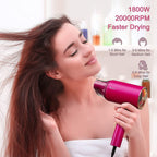 HydraCare Ionic Hair Dryer – 1800W with Magnetic Nozzle