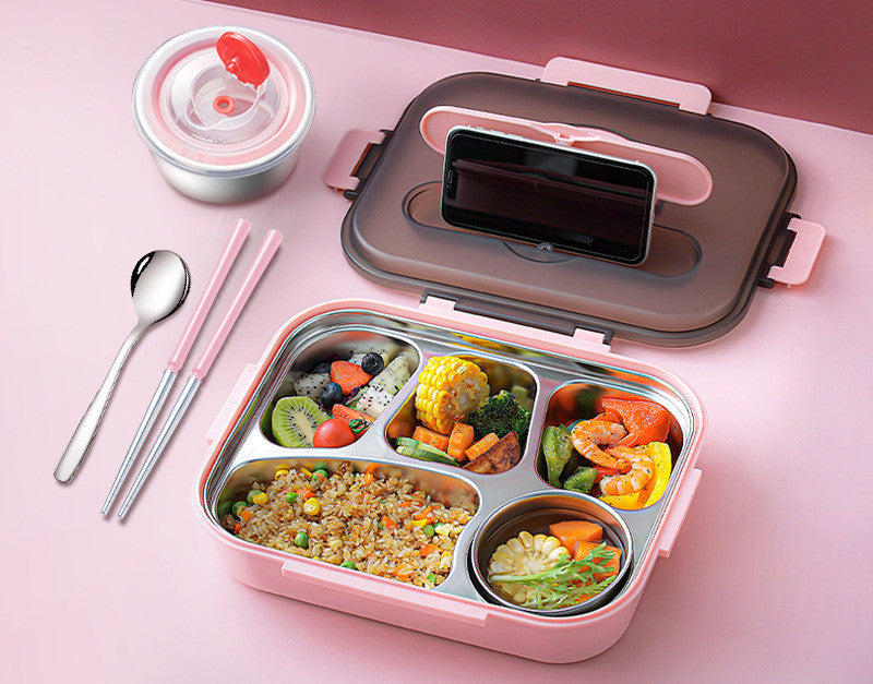 304 Stainless Steel Insulated Lunch Box with Soup Cup