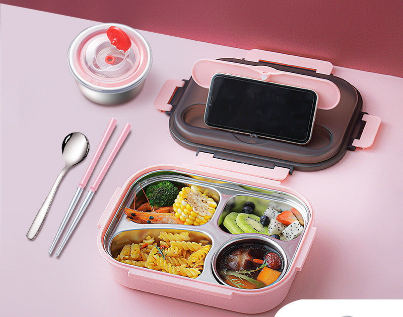 304 Stainless Steel Insulated Lunch Box with Soup Cup